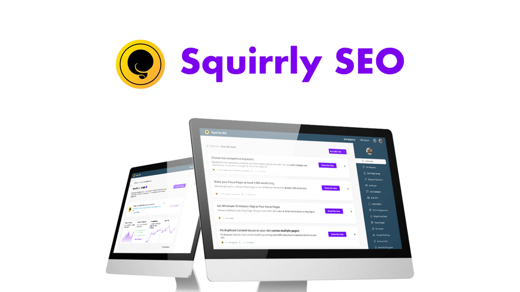 Squirrly SEO Focus Pages Dashboard