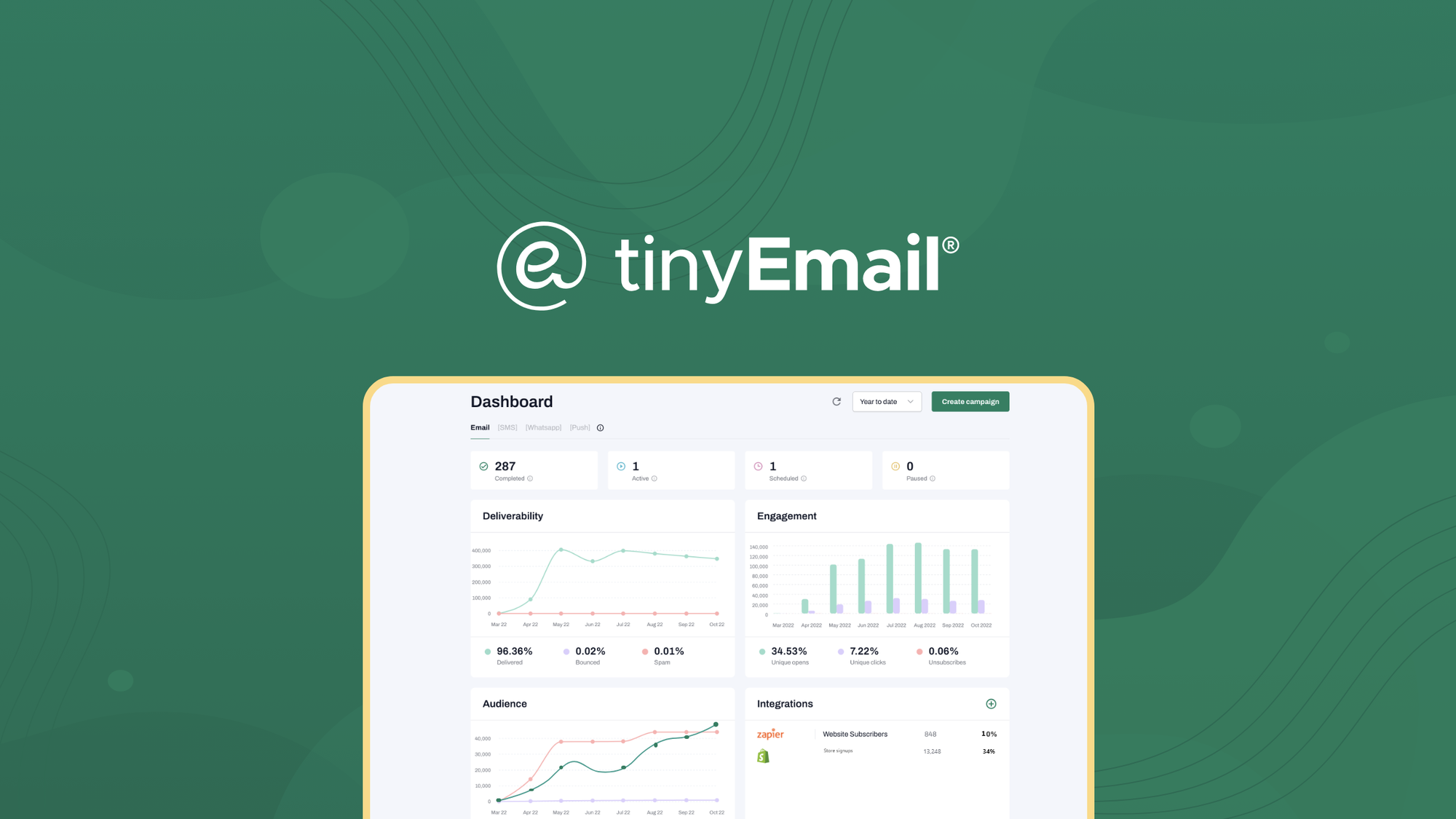 tinyEmail - Plus exclusive logo