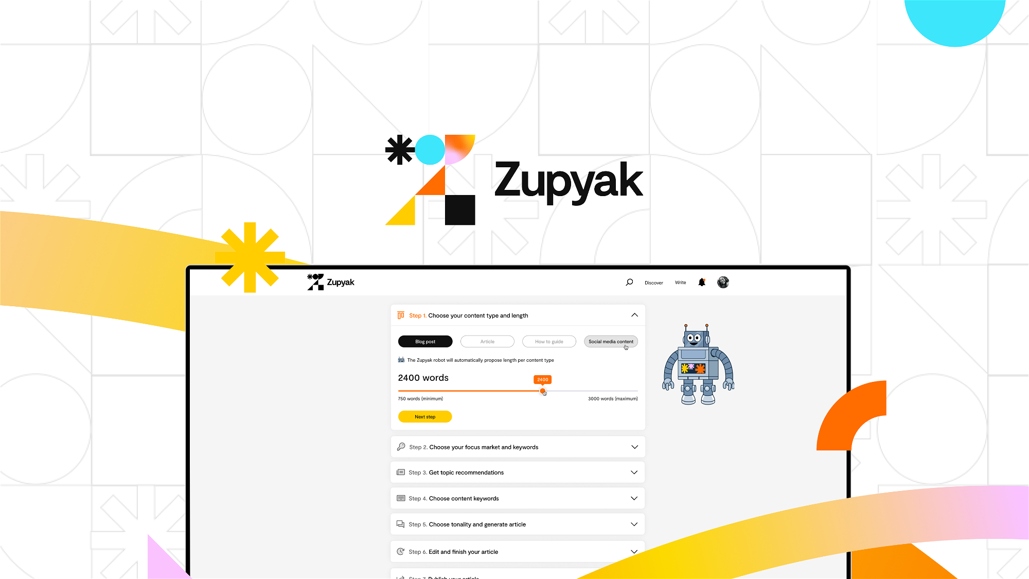 fast　AppSumo　Zupyak　content　Write　SEO-optimized　with　AI