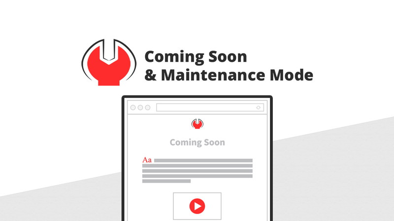 Coming Soon & Maintenance Mode