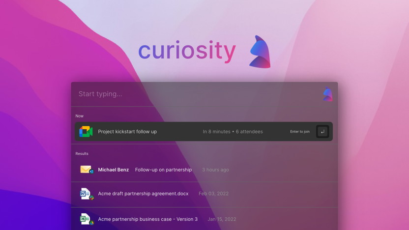 Curiosity - Search through apps, folders, & emails | AppSumo