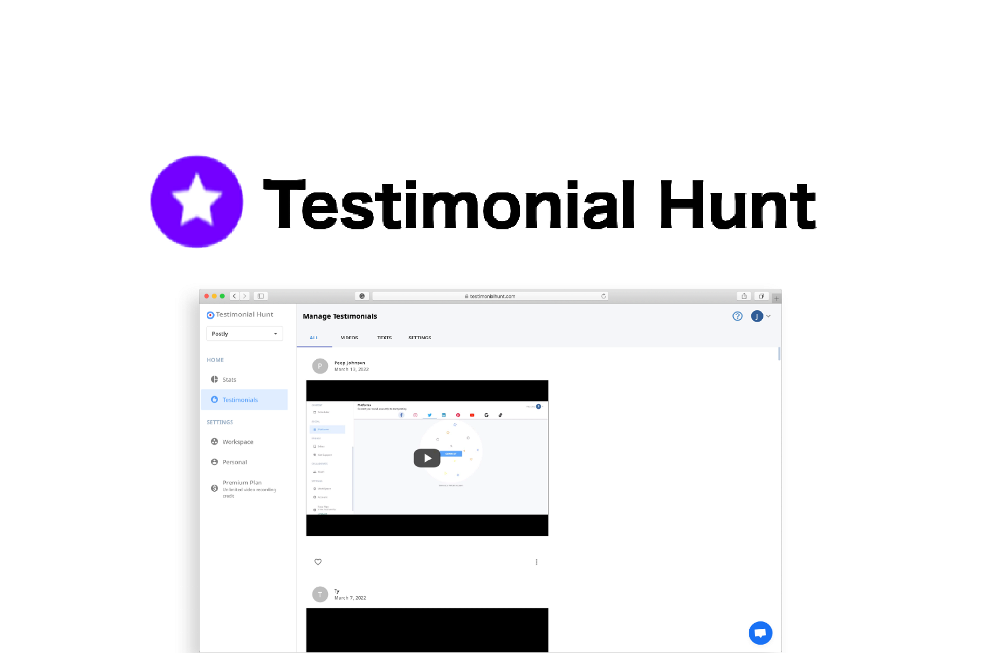 AppSumo Deal for Testimonial Hunt