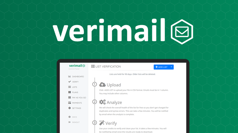 Verimail Lifetime Deal: Boost Your Email Verification Efficiency 2 Verimail Lifetime Deal: Boost Your Email Verification Efficiency