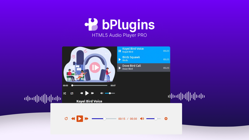 HTML5 Audio Player PRO