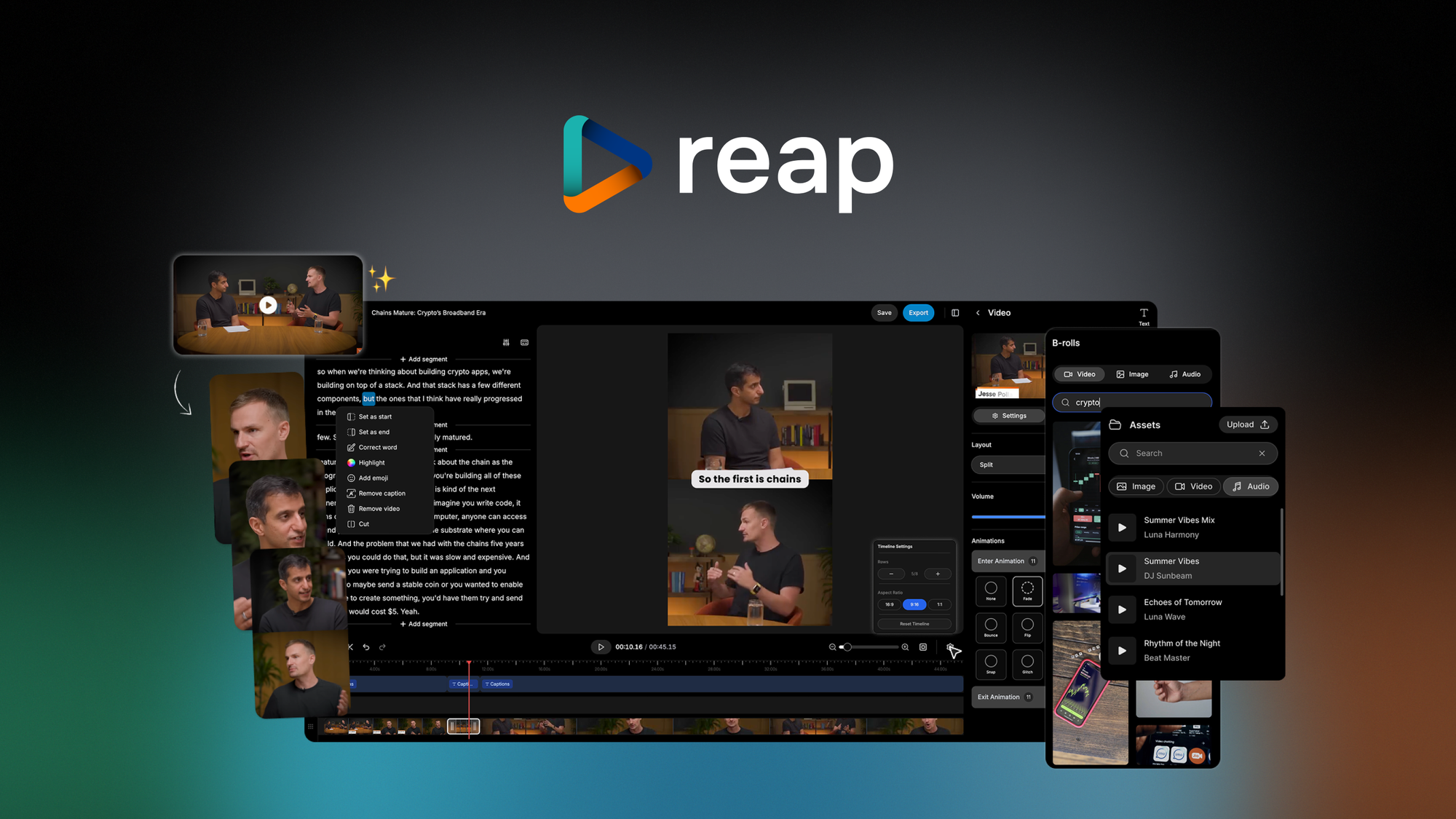 reap preview