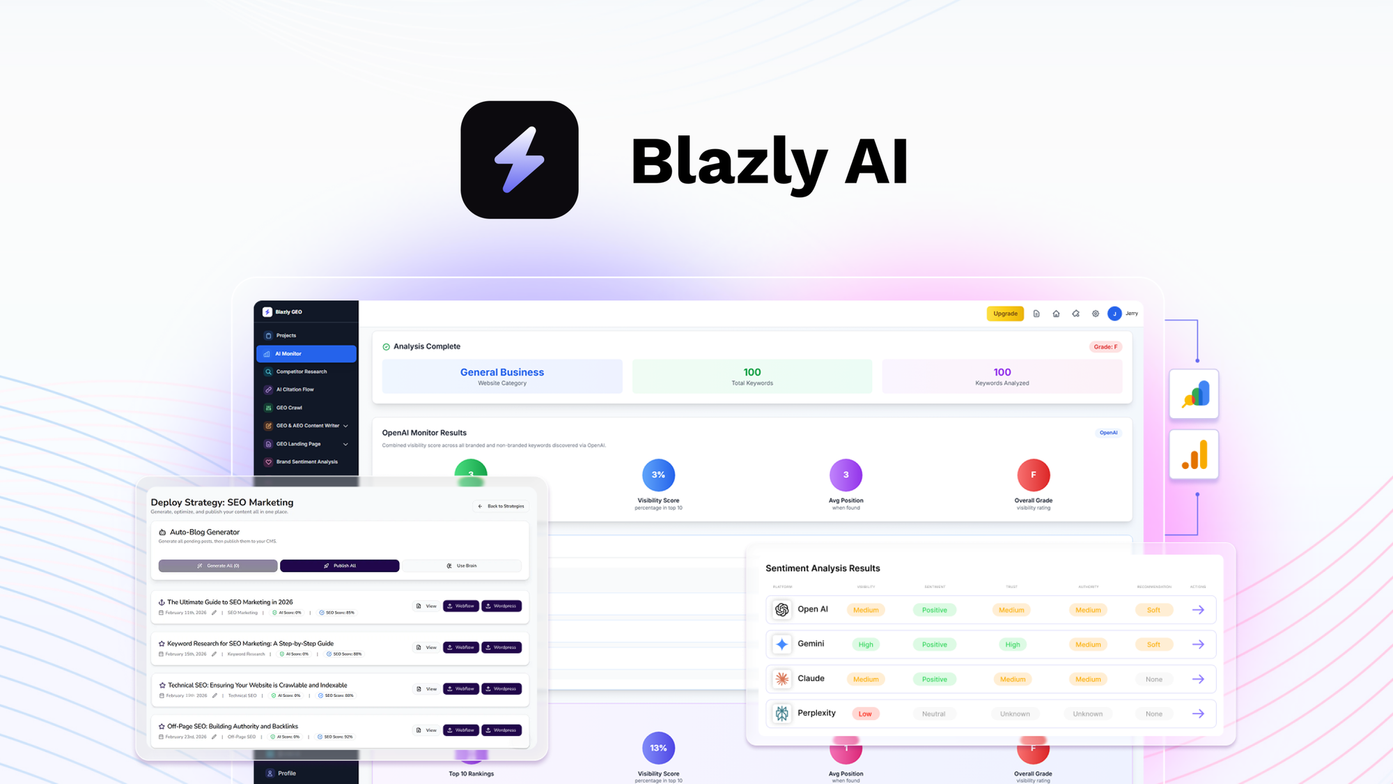 Blazly GEO & SEO preview