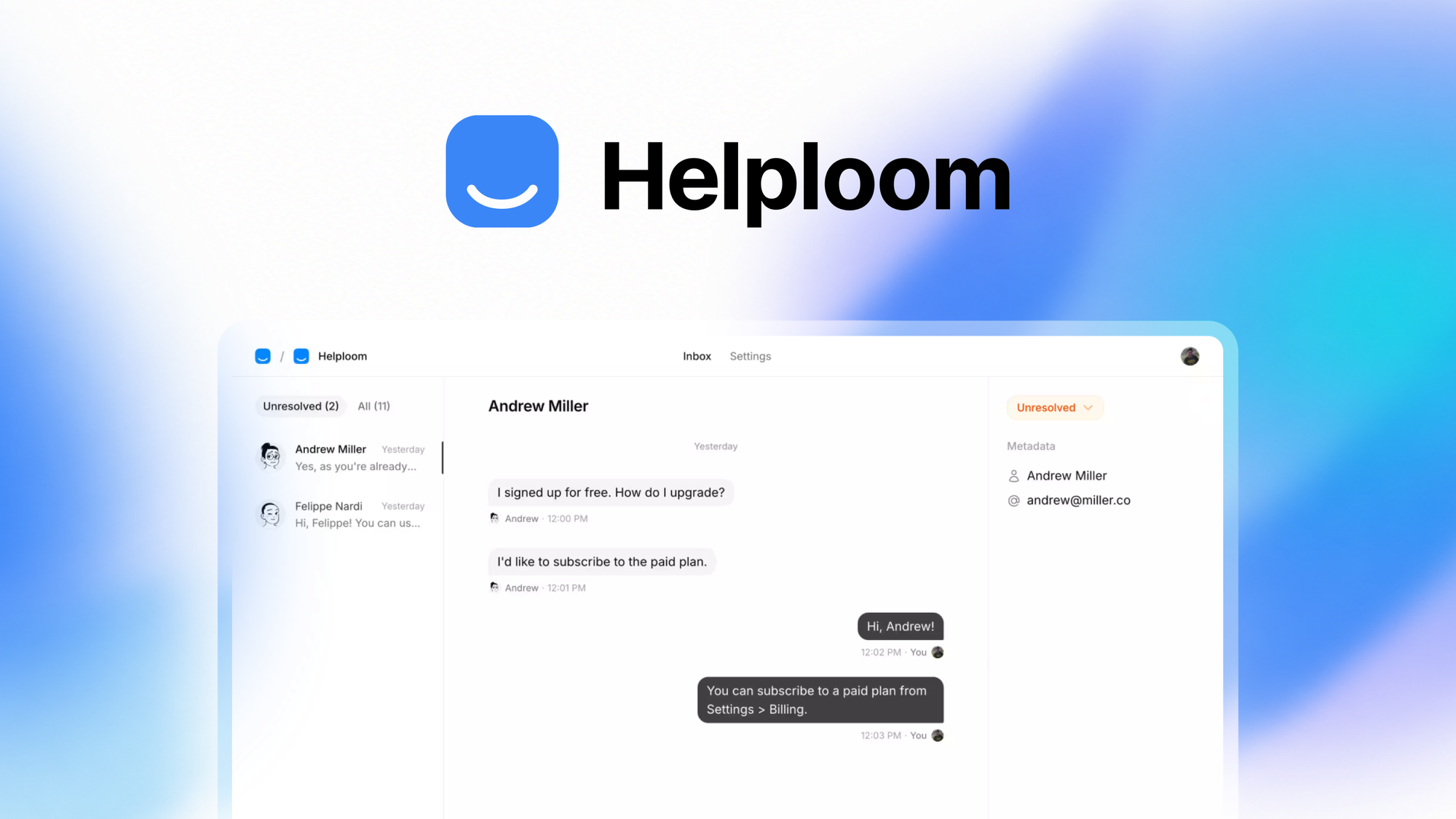 Helploom preview