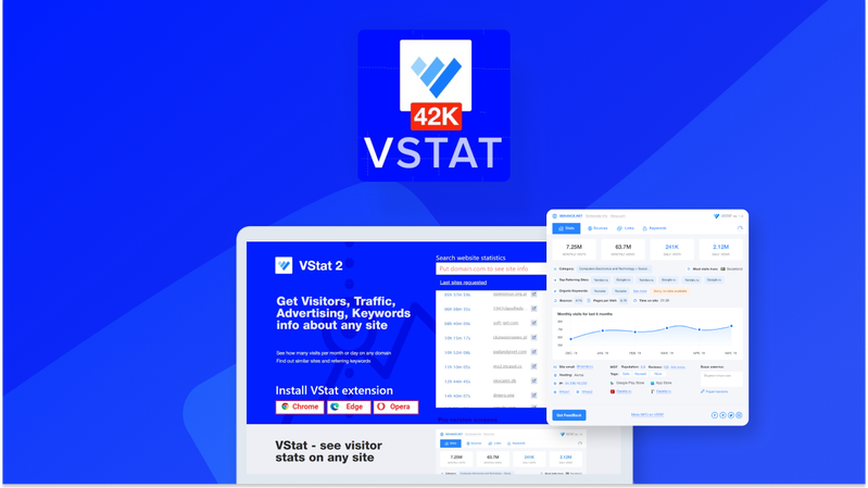 VStat - Web Traffic Analysis and marketing prospecting tool