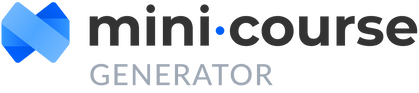 Mini Course Generator