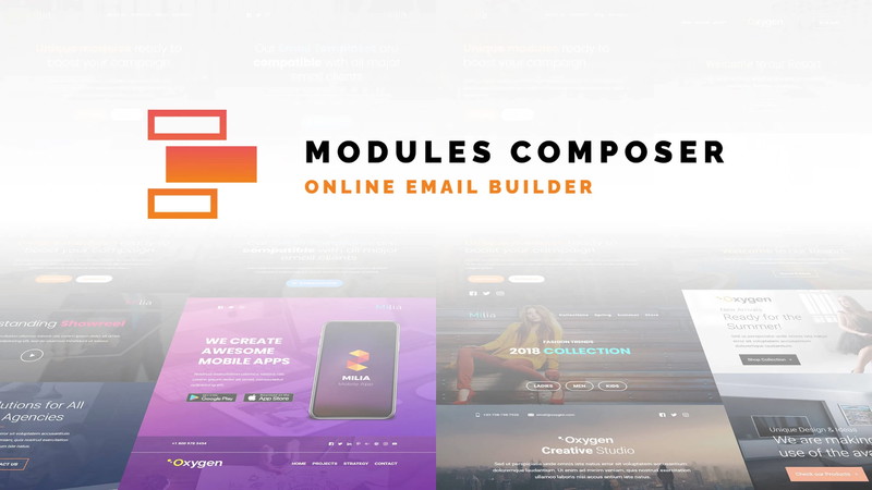 Modules Composer - Online Email Builder - Plus exclusive