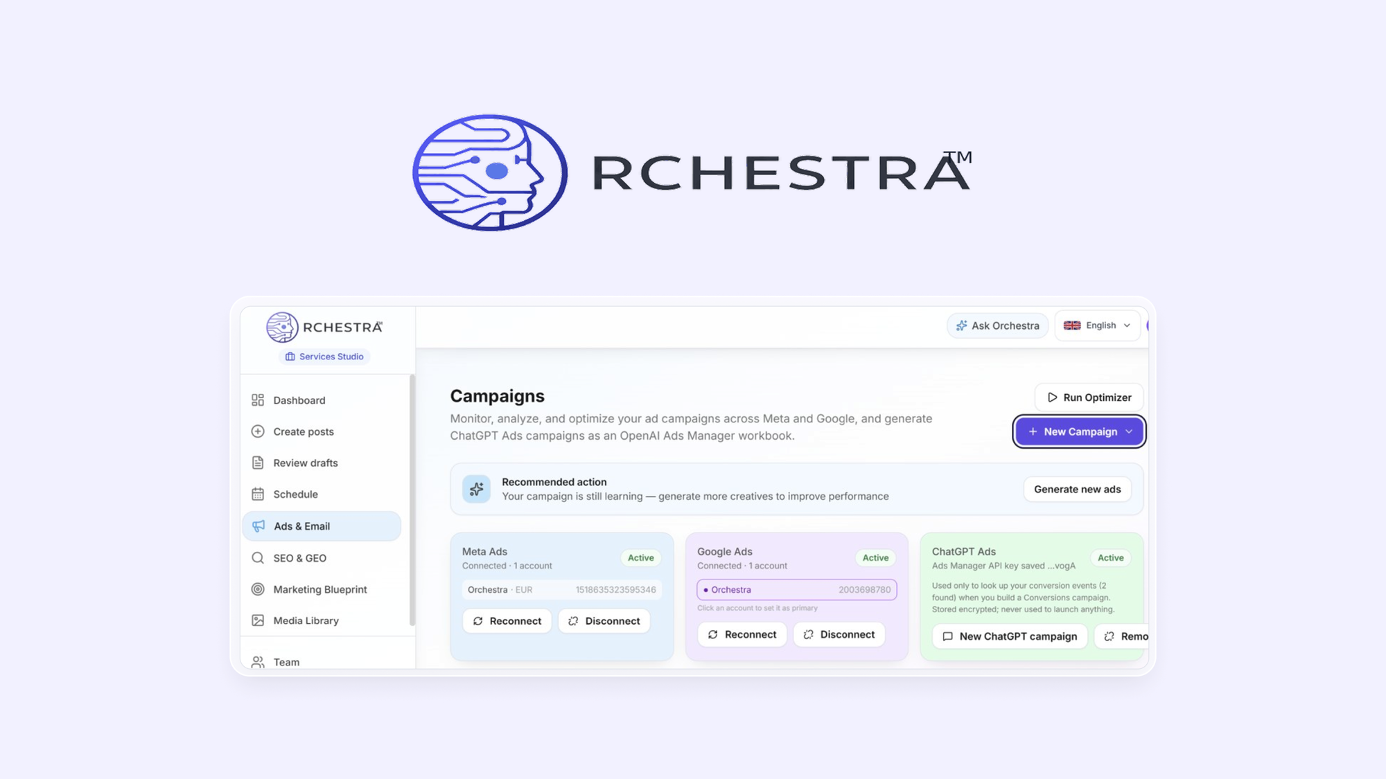 Orchestra Ads Lifetime Deal - Plan Your Marketing
