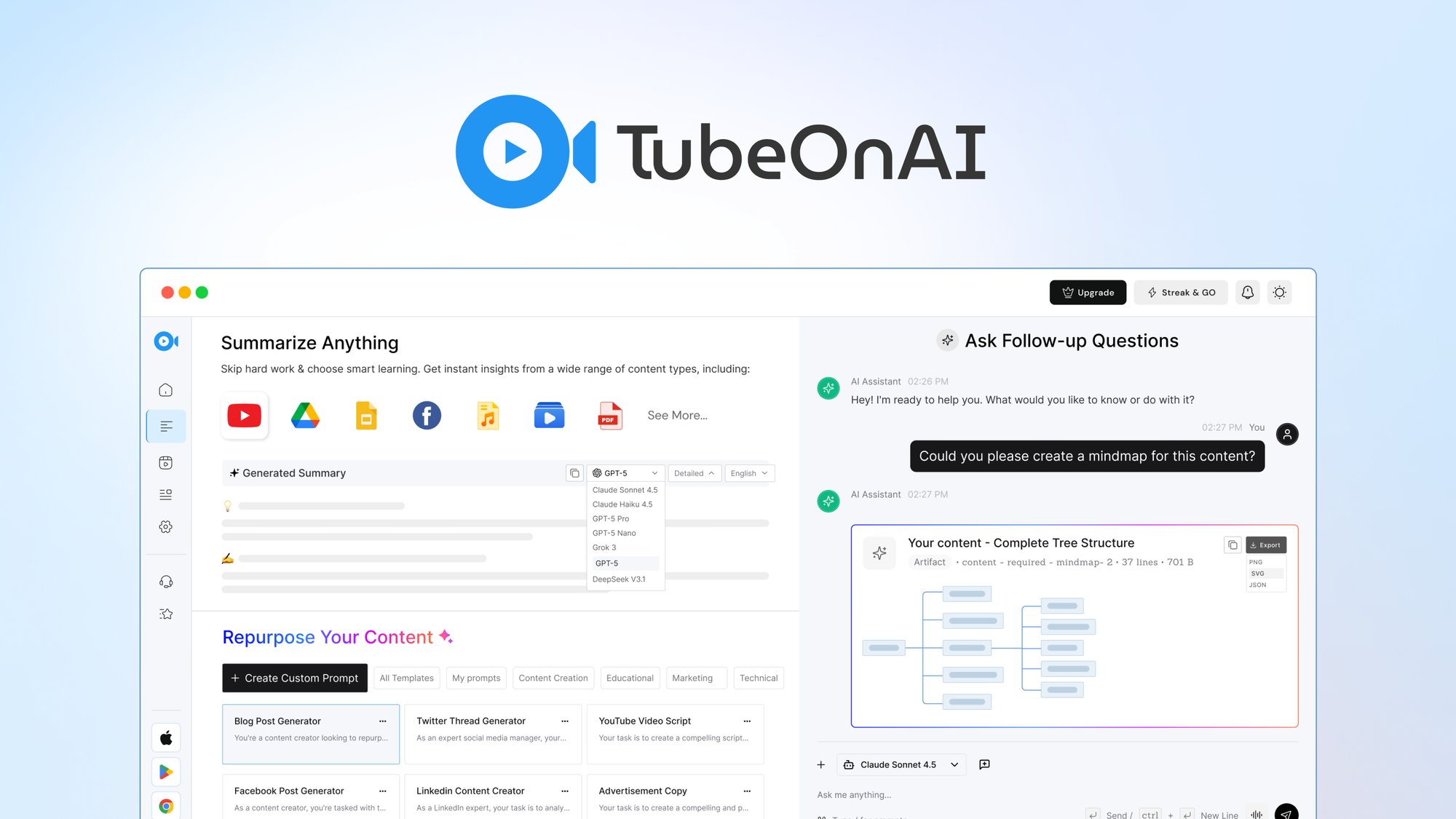 TubeOnAI