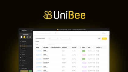 UniBee - Scale with open-source subscription billing | AppSumo