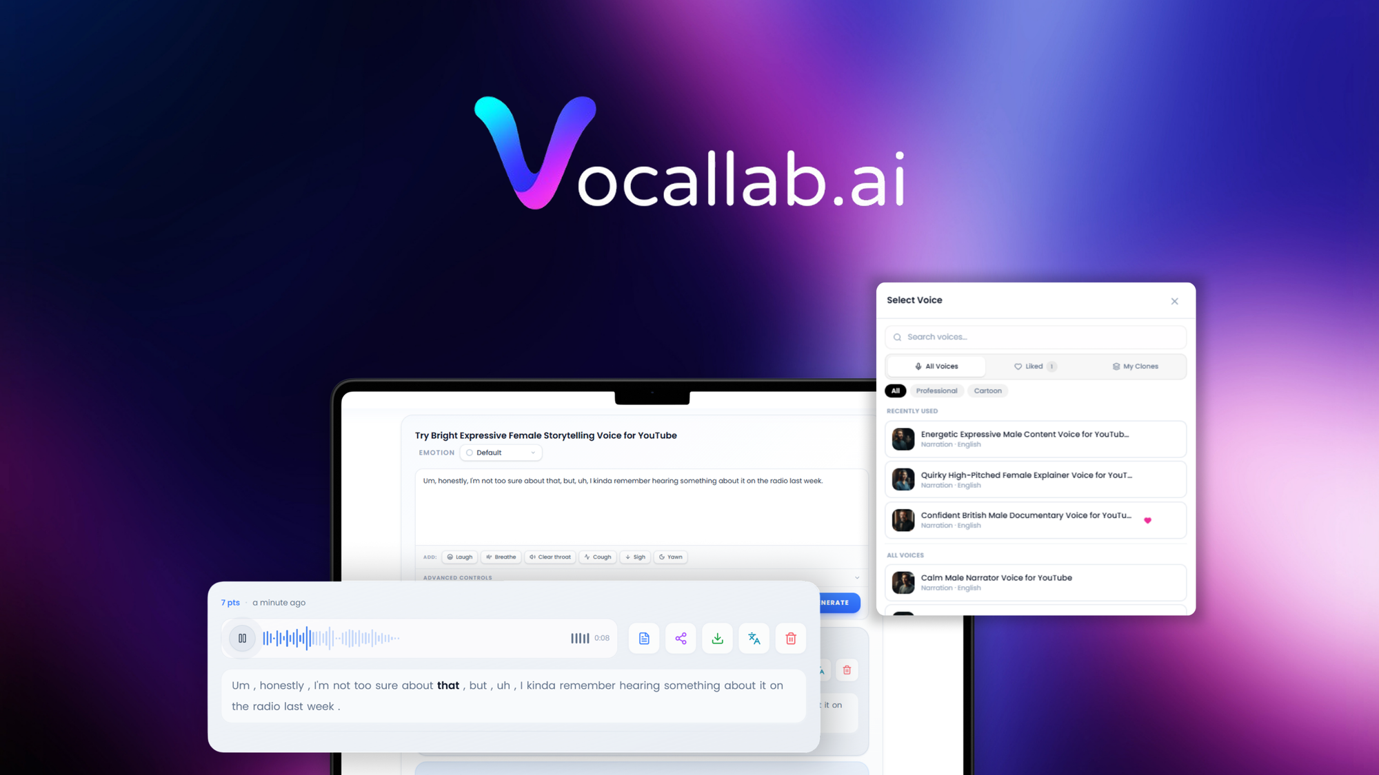 Vocallab AI preview