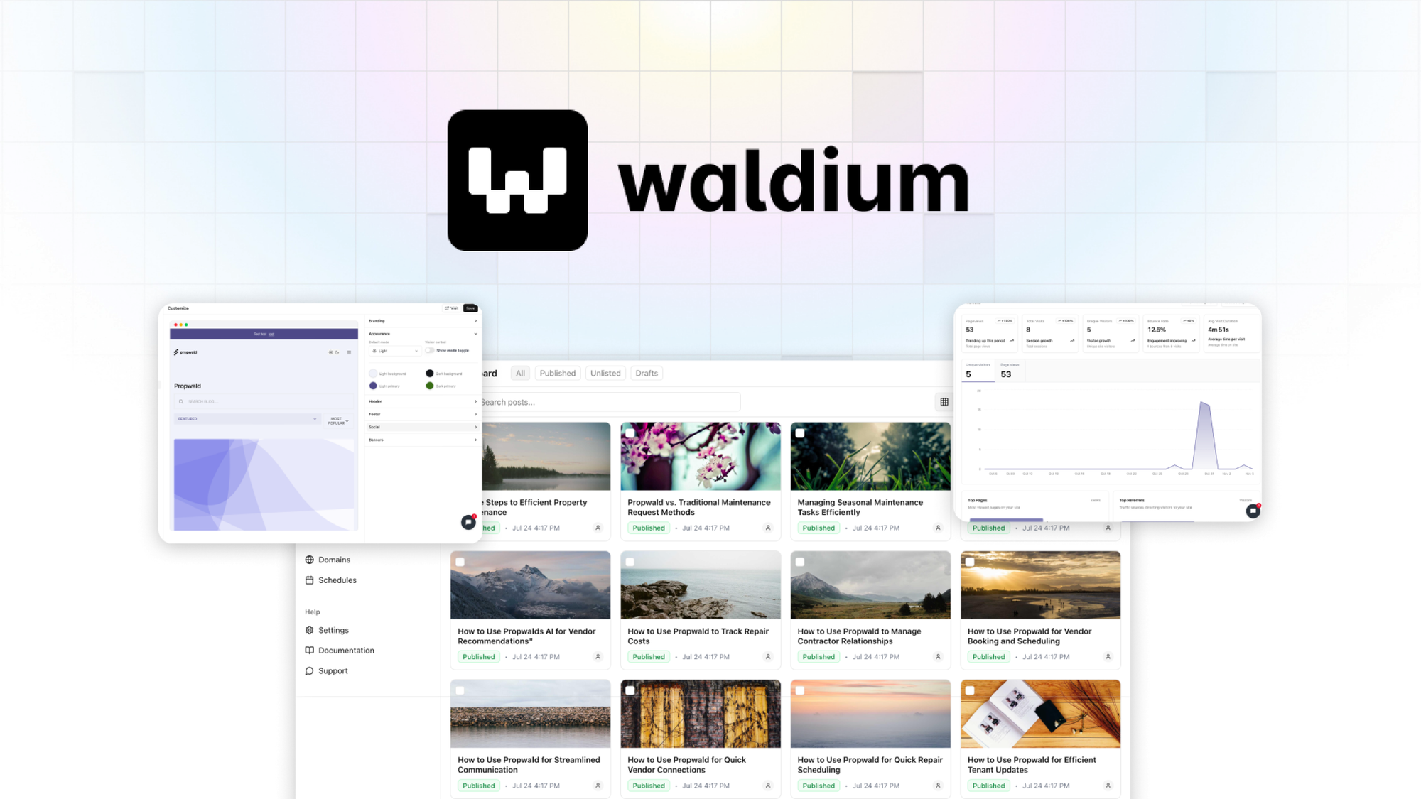 Waldium logo