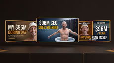 Floating holographic thumbnails with golden lighting thumbnail