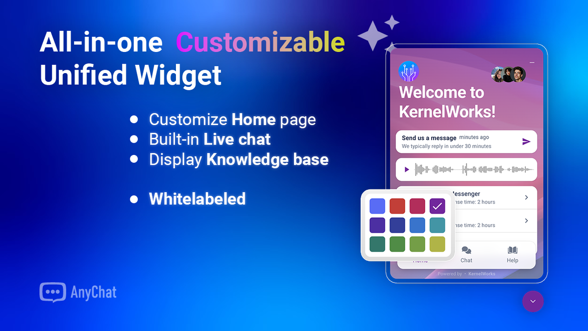 All-in-one unified widget