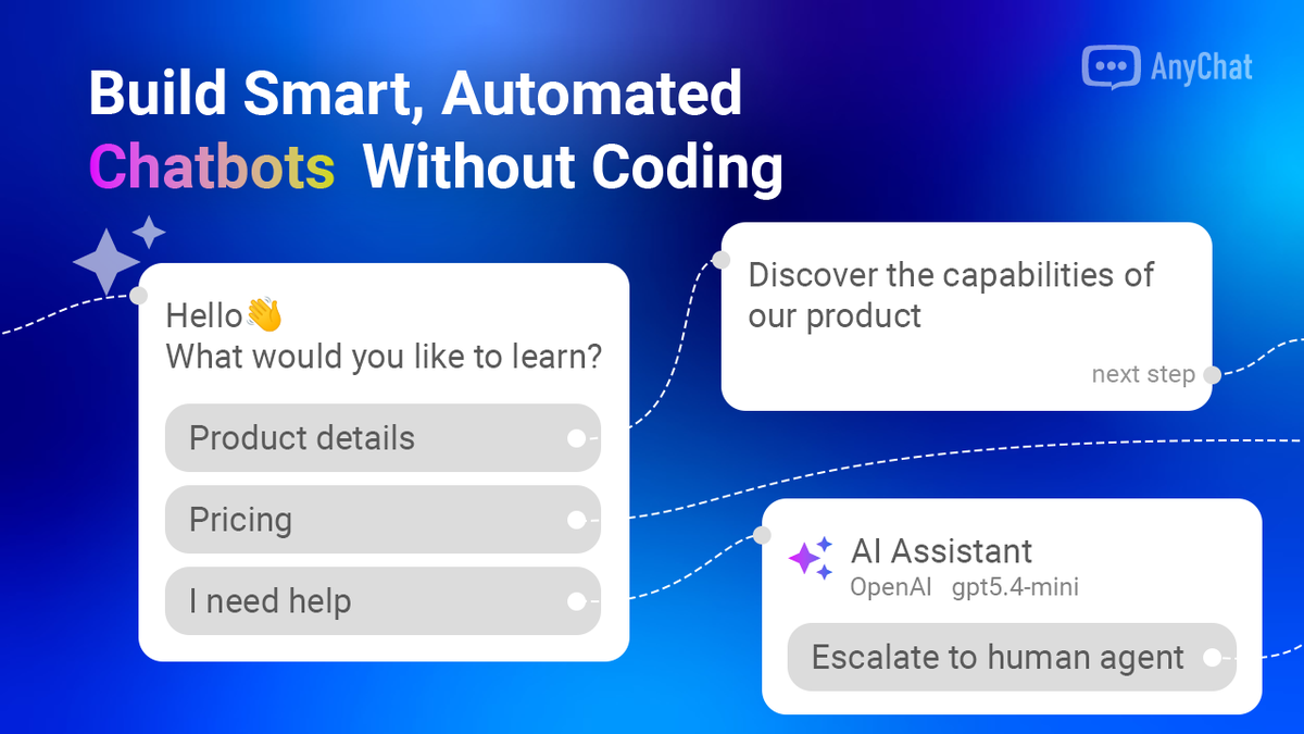 Build AI and rules-based bots without code