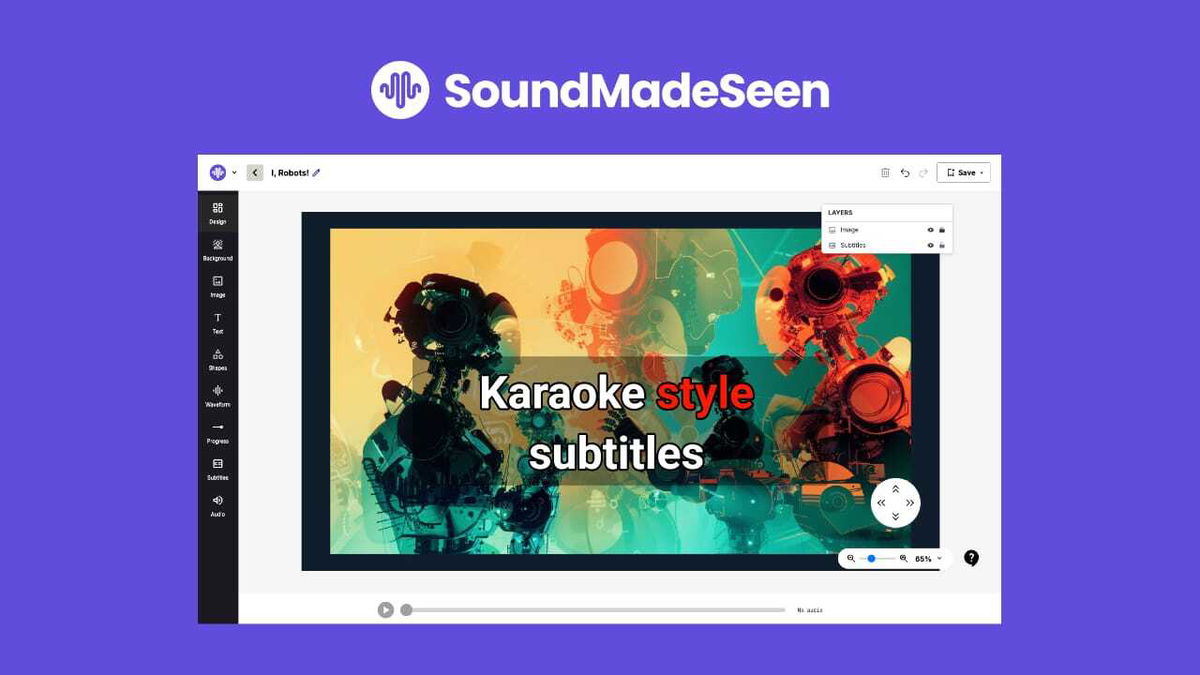 SoundMadeSeen's powerful design editor.