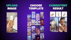 Template and result thumbnail