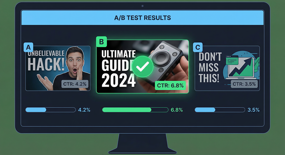 Built for YouTube A/B testing — let the data pick the winner