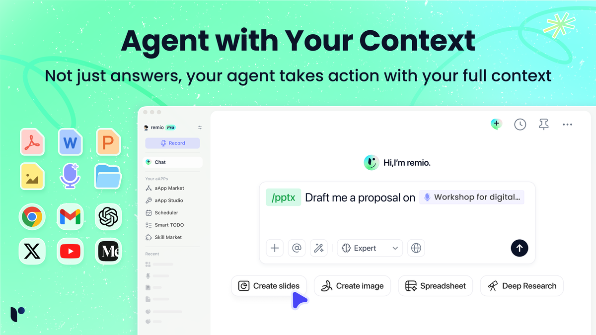 AI copilot interface