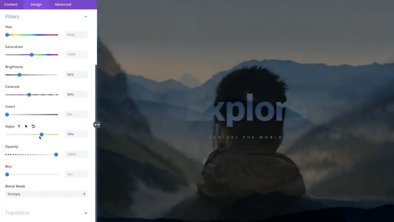 Add and adjust image effects