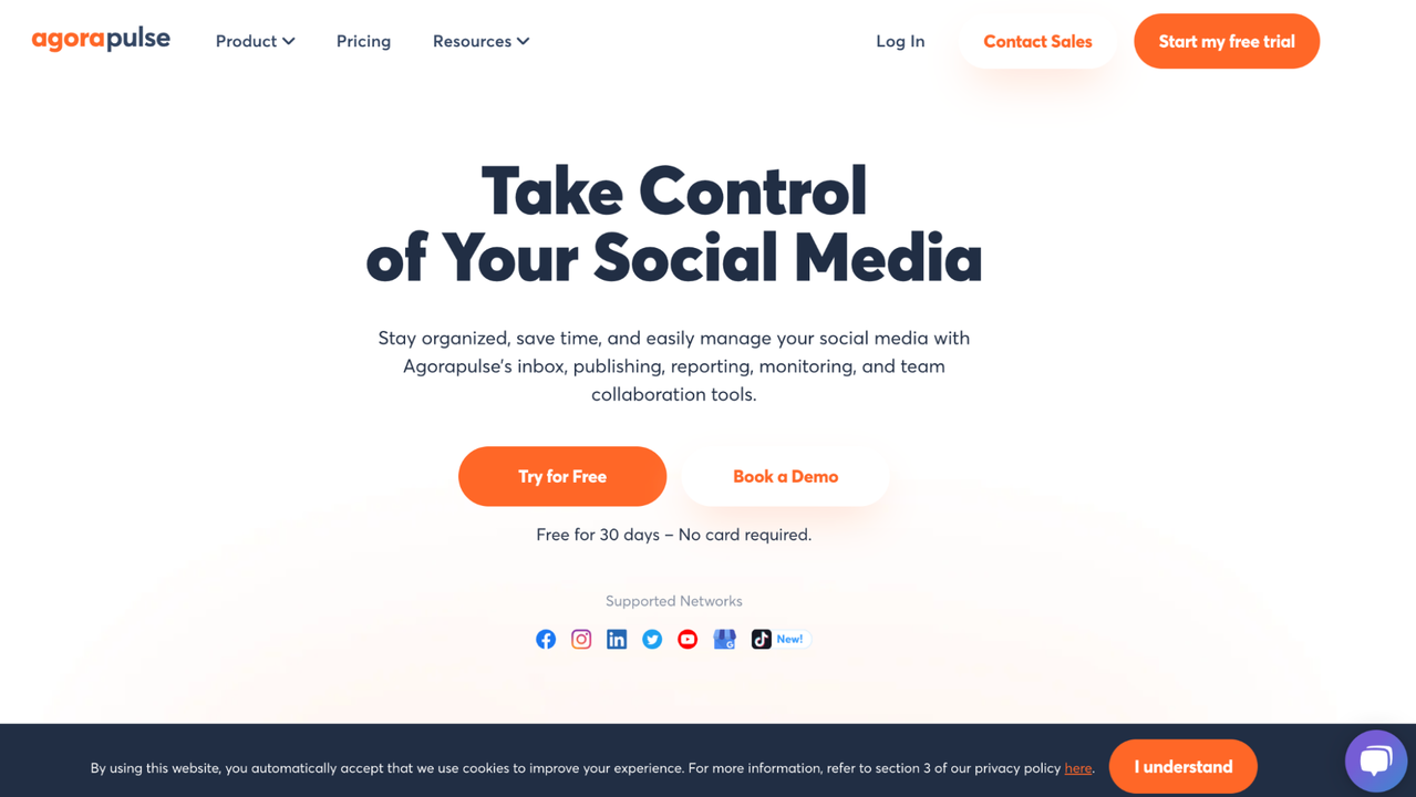 Agorapulse homepage