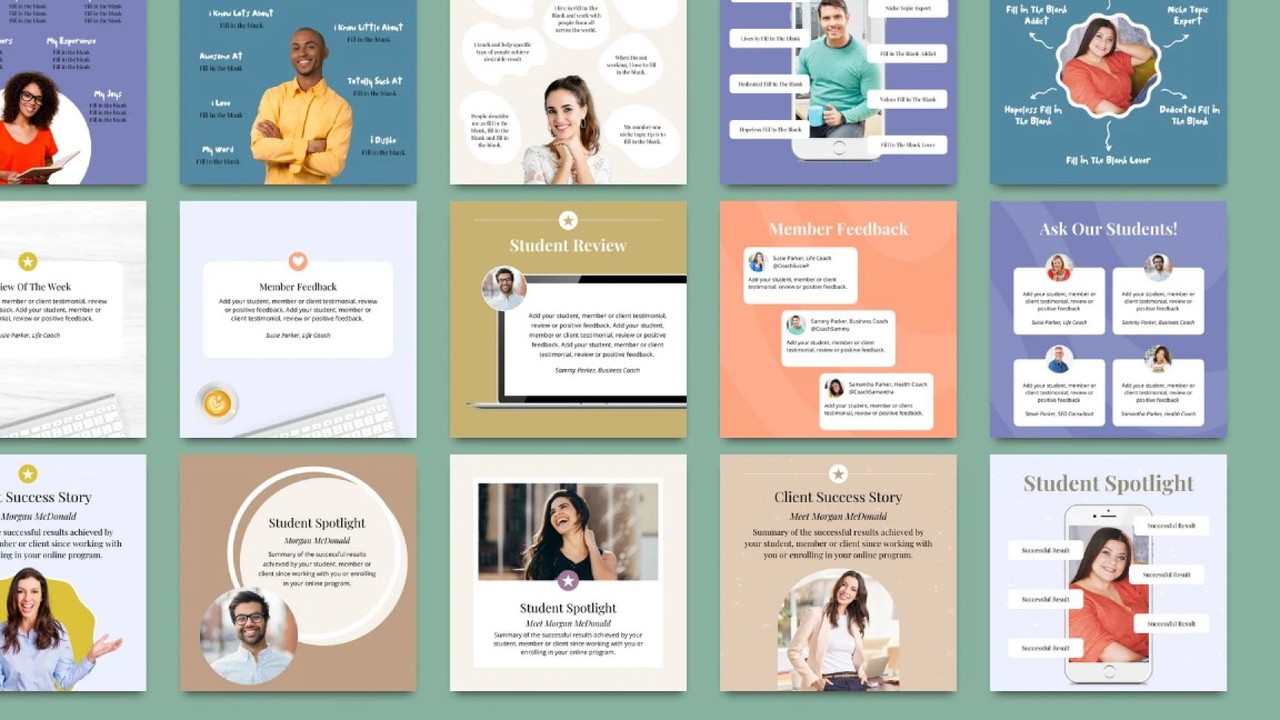 Social Media Canva Template Bundle - Plus exclusive