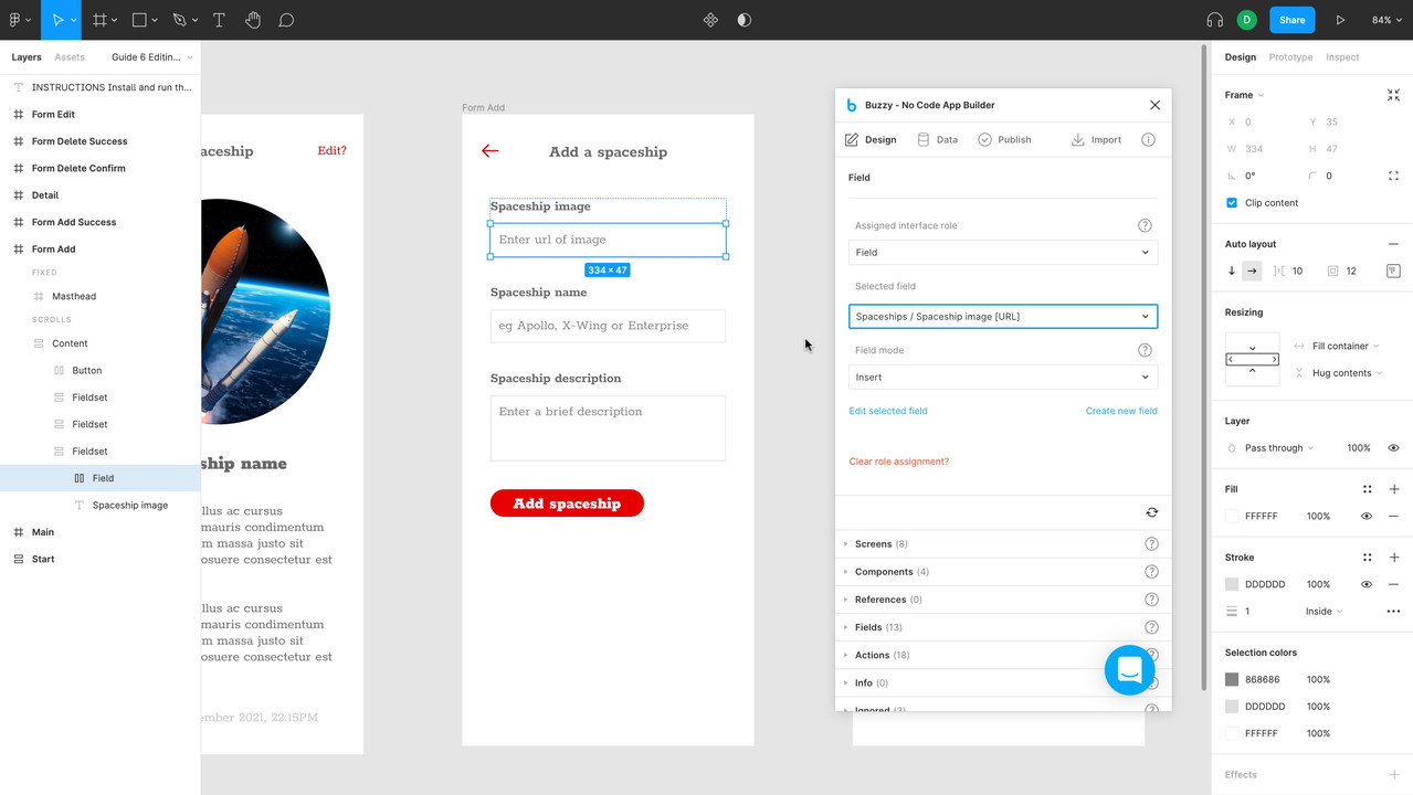 Buzzy - No Code App Builder for Figma