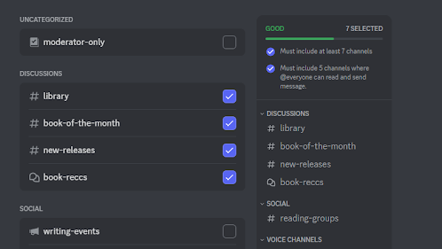 Set default channels