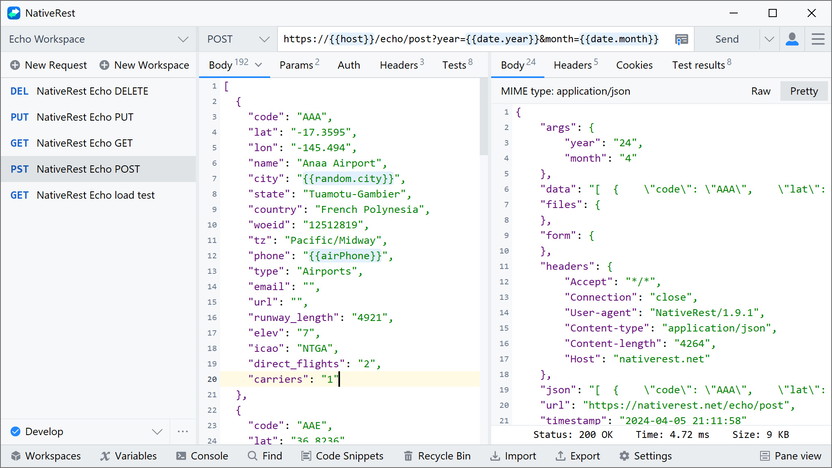 NativeRest screenshot