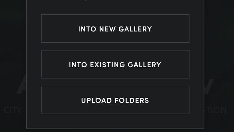 Upload photos to your account