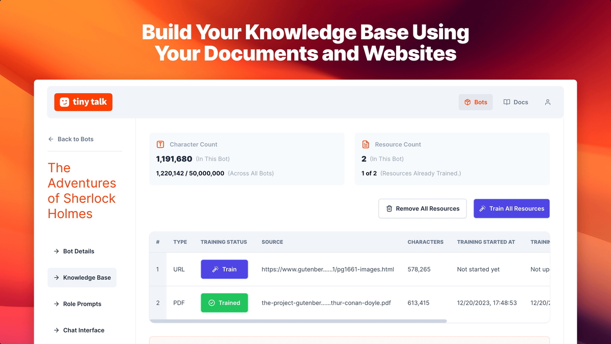 Uploaded documents are by default private and can only be accessed by the user for enhanced privacy.