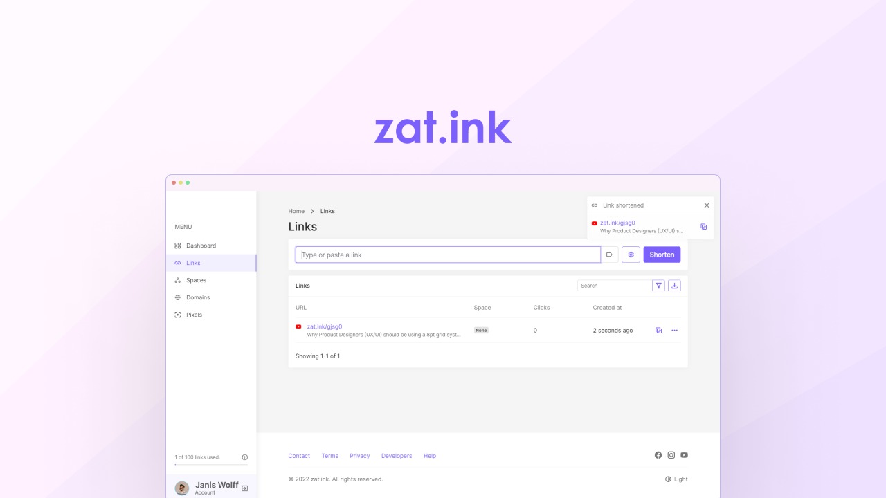 zat.ink: URL Shortener