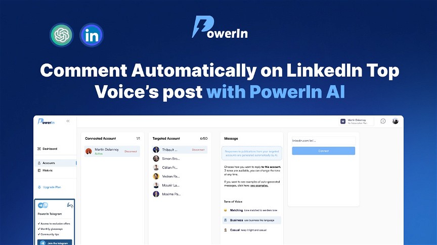PowerIn - Automate LinkedIn Comments