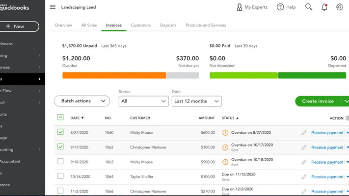Sales dashboard