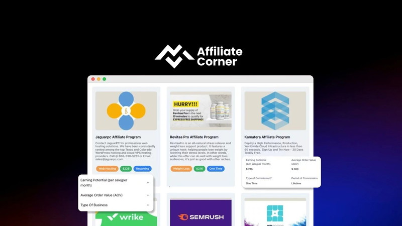 Affiliate Corner