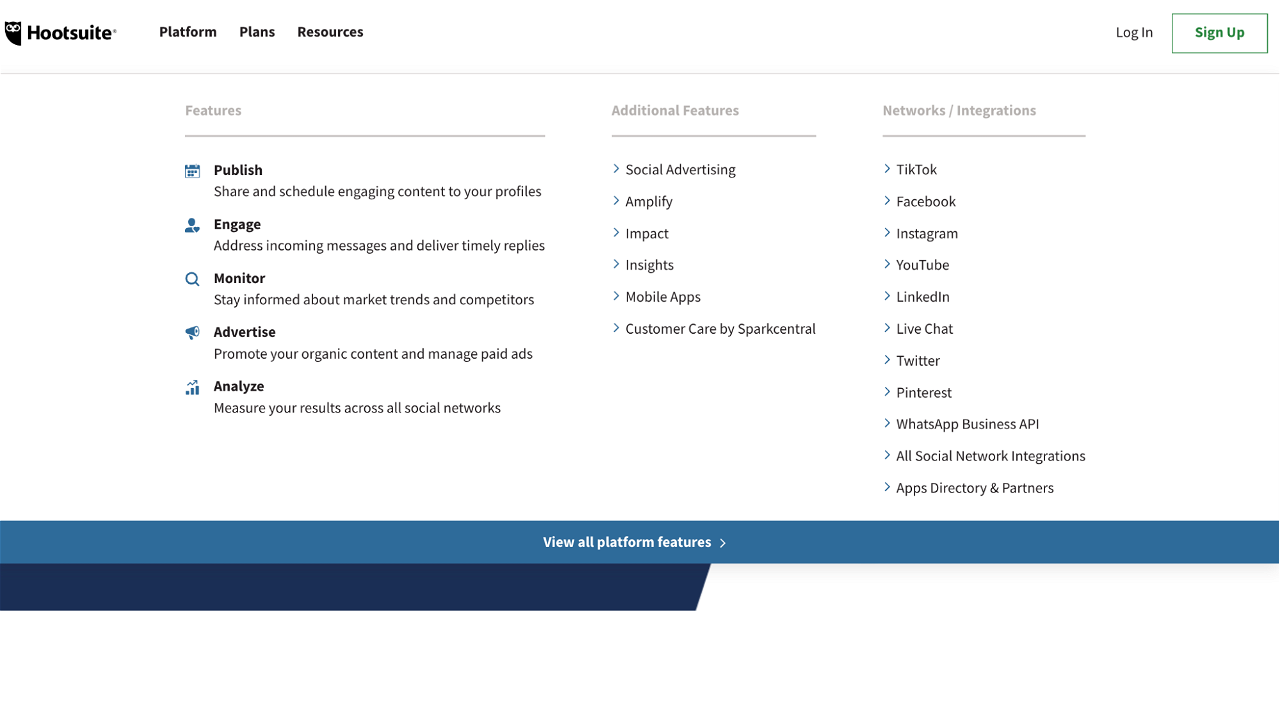 Hootsuite Platform Features