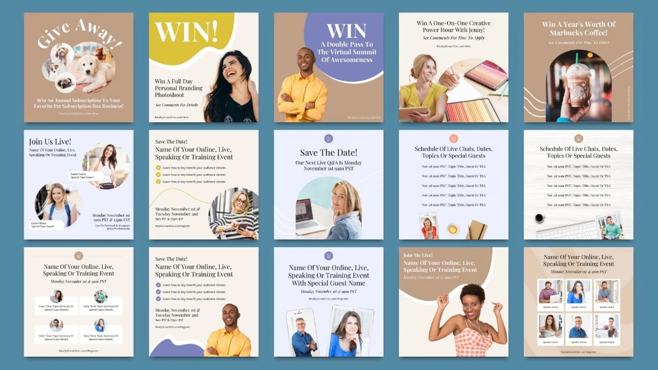 Social Media Canva Template Bundle - Plus exclusive