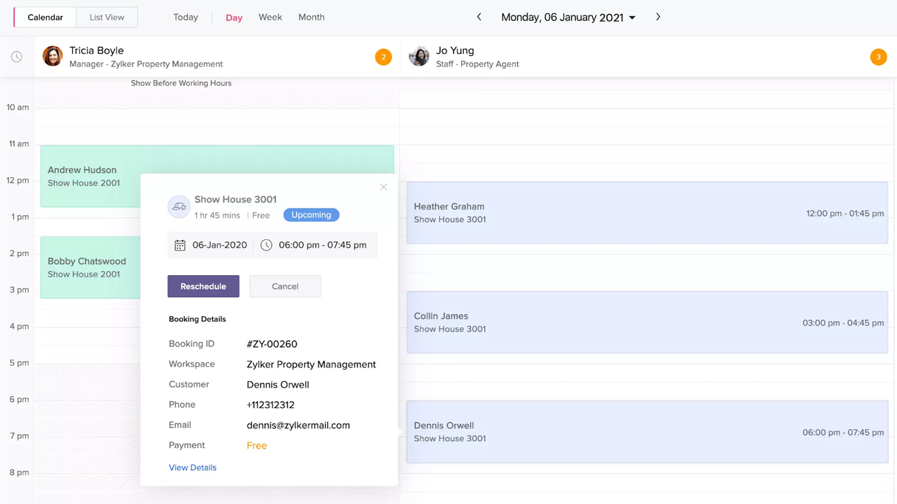 Schedule meetings with Zoho Bookings