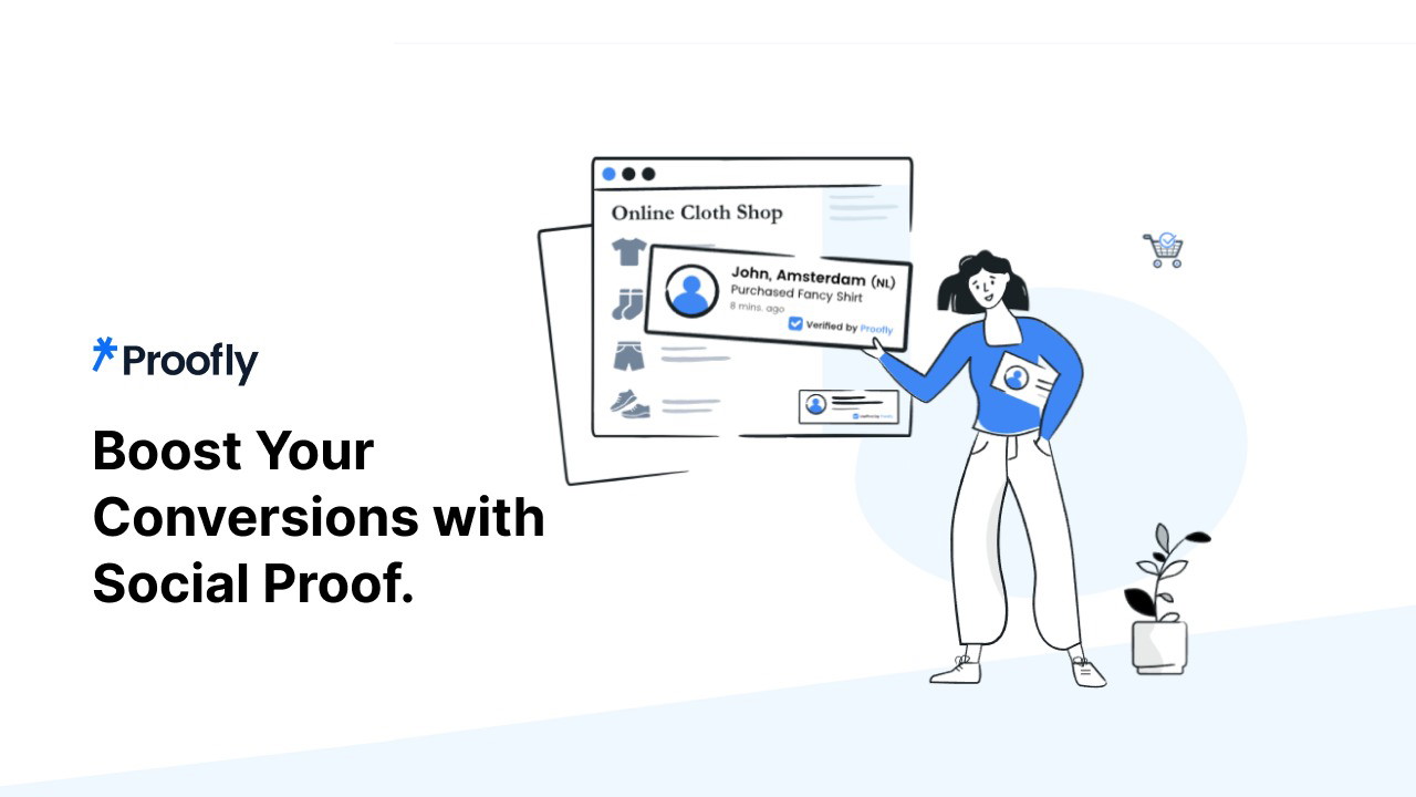 Proofly.io dashboard showing social proof notifications