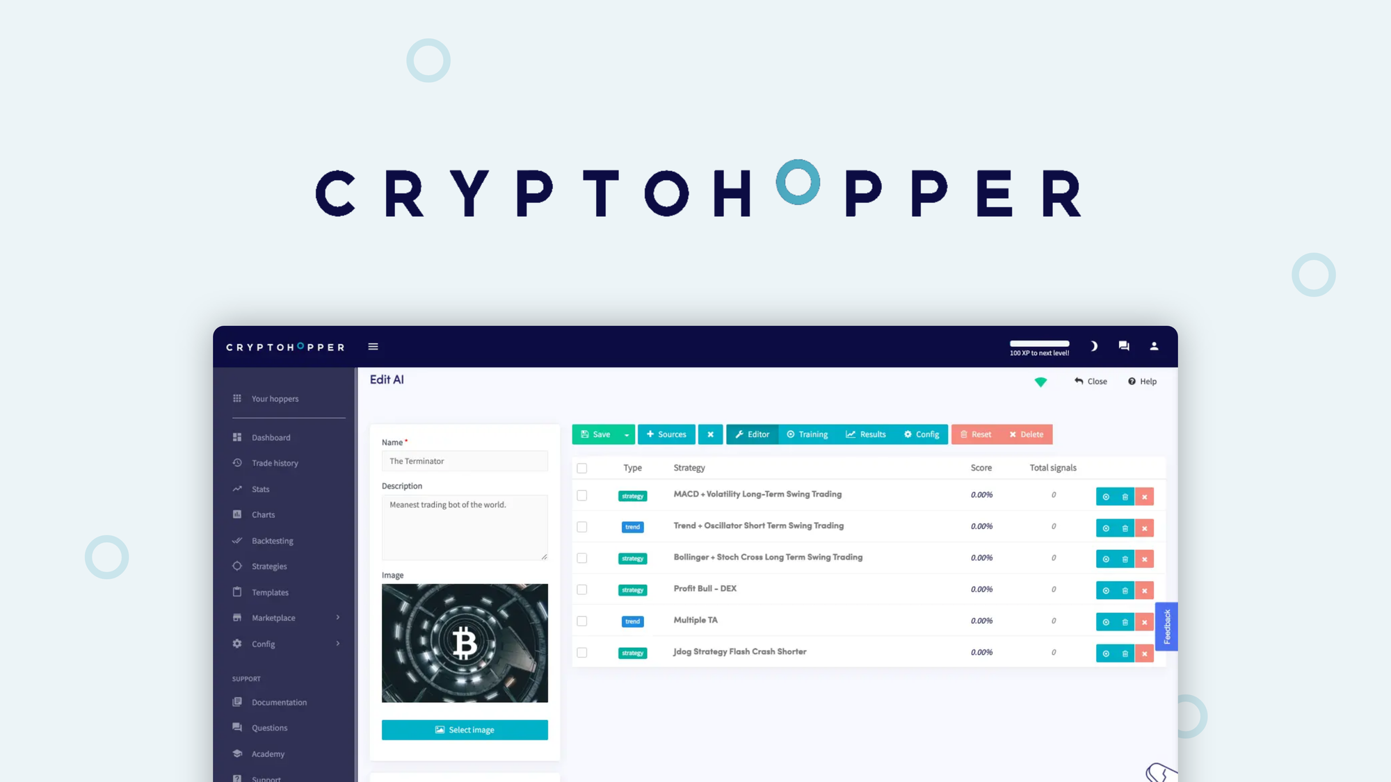 cryptohopper trading crypto