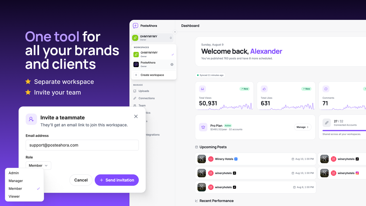 One tool for all your brands and clients