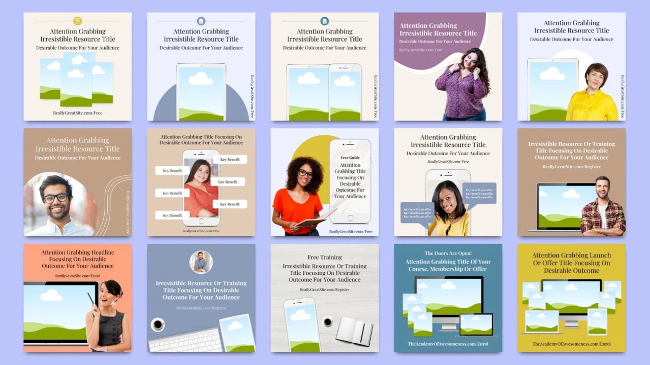 Social Media Canva Template Bundle - Plus exclusive