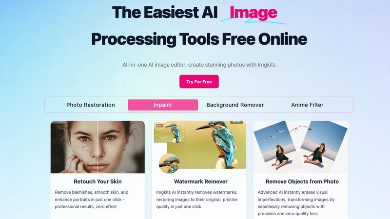 Imgkits - AI Image Processing Tools Online