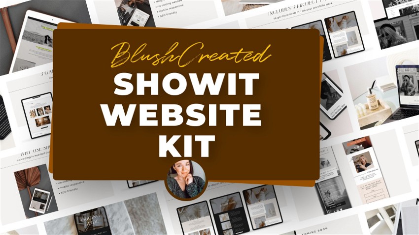 Blush Created Showit Website Kit