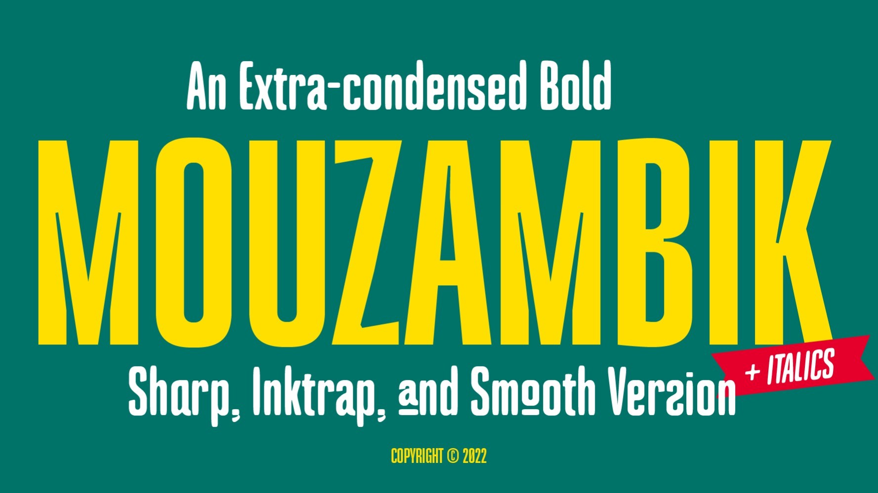 AppSumo Deal for Mouzambik - Condensed Font