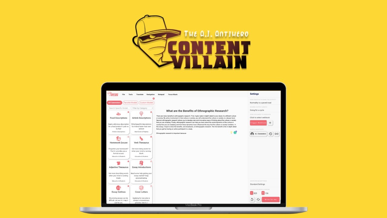 Content Villain - Plus exclusive