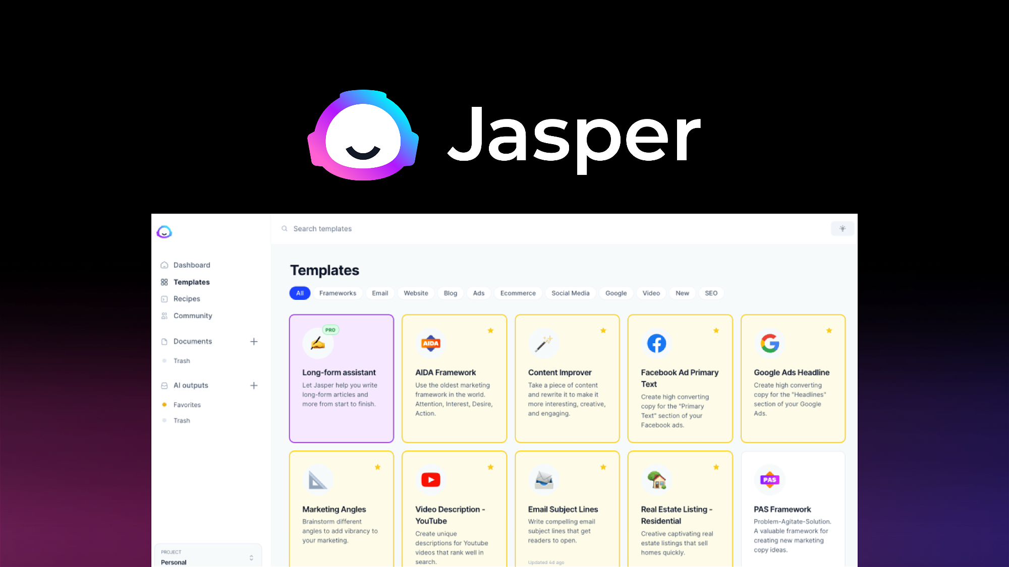 Jasper AI - Generate copy & content with AI | AppSumo